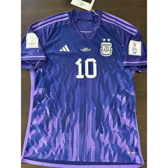 Authentic Adidas Argentina Away Jersey Lionel Messi #10 XXL...